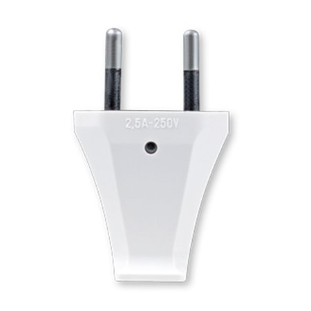 302.0 Utikač dvopolni EURO 2,5A 250V~, beli