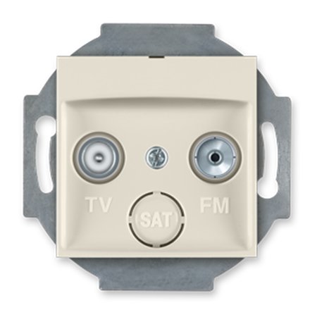 6012P.9 Mehanizam ant. priklj. PRESTIGE TV/FM - prolazna, krem b