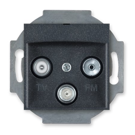 6012S.2 Mehanizam ant. priklj. PRESTIGE TV/FM/SAT - završna, siv