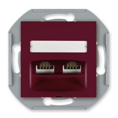 6014S.3 Mehanizam komunik. priklj. PRESTIGE 2xRJ45 Cat 5e FTP, b