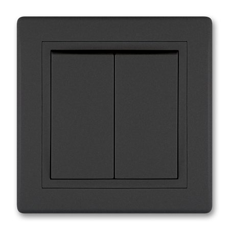 606.E1E1 Sklopka serijska PRESTIGE 10A 250V~, crna soft