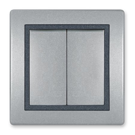 6072.S2S Sklopka naizmenična PRESTIGE dvostruka 10A 250V~, S2S