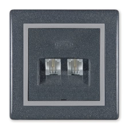 613.212 Priključnica telefonska PRESTIGE 2xRJ12 6/4, 212