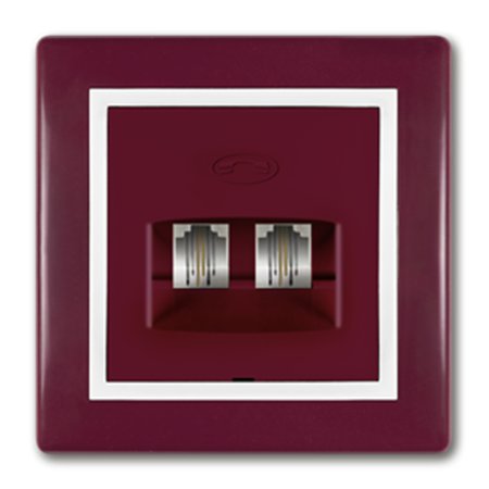 613.303 Priključnica telefonska PRESTIGE 2xRJ12 6/4, 303