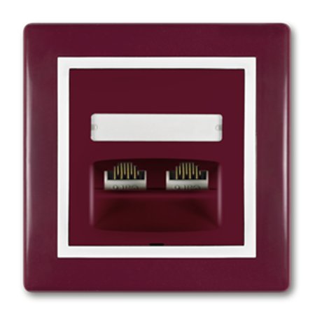 614.303 Priključnica komunikacijska PRESTIGE 2xRJ45 Cat5e UTP, 3