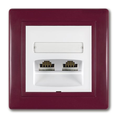 614.330 Priključnica komunikacijska PRESTIGE 2xRJ45 Cat5e UTP, 3