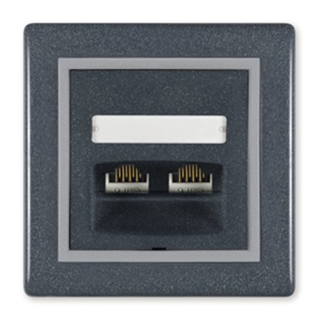 614S.212 Priključnica komunikacijska PRESTIGE 2xRJ45 Cat5e FTP, 2