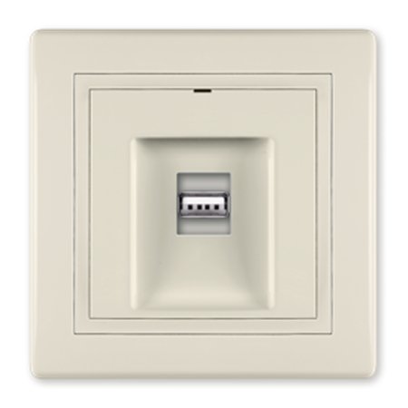 6162.999 Priključnica PRESTIGE USB/USB female Keystone, krem