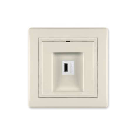 6166.99 USB C punjač PRESTIGE 3A 5V, krem b/m