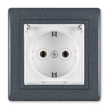 633.220 Priklj. dvopolna PRESTIGE sa plast. telom i poklopcem, 220