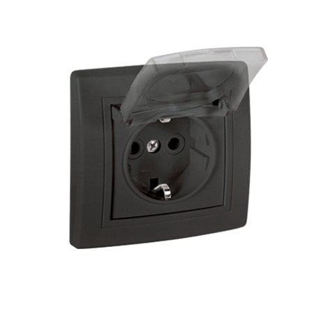 633.E1E1 Priklj. dvop. PRESTIGE sa plast. telom i poklopcem, c. soft