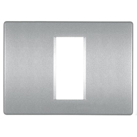 65013.S Maska jednostruka MODE 1M/3M za prirubnicu 3M, metal. srebrna