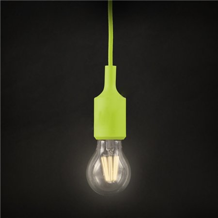 RUSTIK 119 VISILICA 1*E27 ZELENA pvc