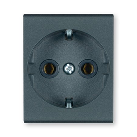 651.A Priključnica dvopolna MODE 2M, antracit blok
