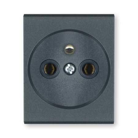 654.A Prikljucnica dvopolna MODE NF standard 2M, antracit blok