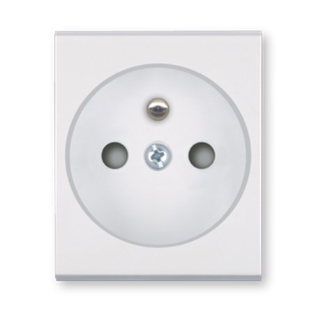 6540.0 Prikljucnica dvopolna MODE NF stand. sa zašt. kontakta, bela