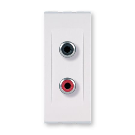 6627.0 Priključnica audio MODE RCA dvostruka 1M, bela