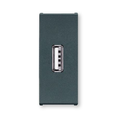 6629.A USB punjač MODE 2,1A 5V 1M, antracit