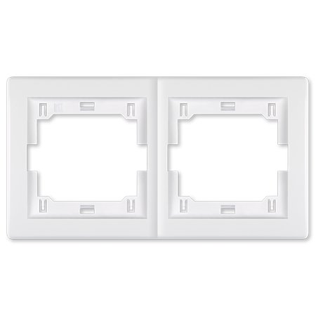 6701.0 Maska dvostruka PRESTIGE - horizontalna, bela