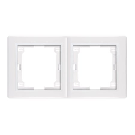 6701.00 Maska dvostruka sa međuramom PRESTIGE - horizontalna, bela