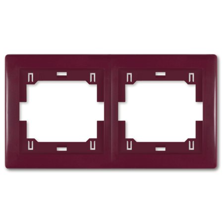 6701.3 Maska dvostruka PRESTIGE - horizontalna, bordo