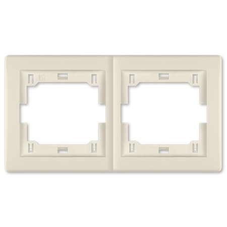 6701.9 Maska dvostruka PRESTIGE - horizontalna, krem