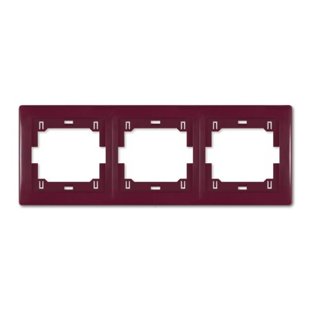 6703.3 Maska trostruka PRESTIGE - horizontalna, bordo