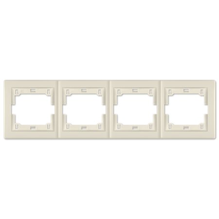 6704.9 Maska četvorostruka PRESTIGE - horizontalna, krem