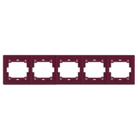 6705.3 Maska petostruka PRESTIGE - horizontalna, bordo