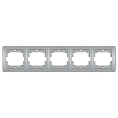 6705.S Maska petostruka PRESTIGE - horizontalna, metalik srebrna