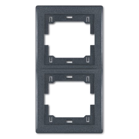 6711.2 Maska dvostruka PRESTIGE - vertikalna, sivo-grafit