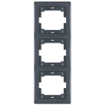 6713.2 Maska trostruka PRESTIGE - vertikalna, sivo-grafit