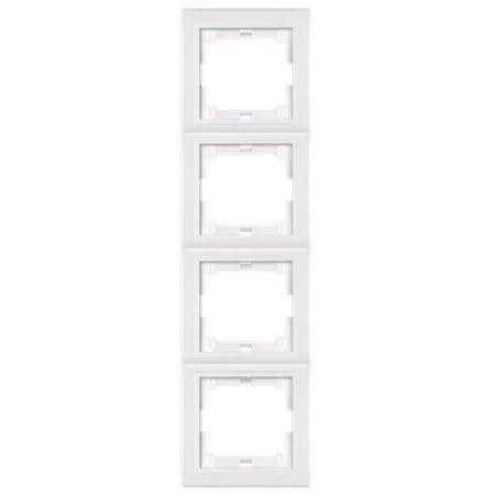 6714.00 Maska četvorostruka sa međuramom PRESTIGE - vertik., bela