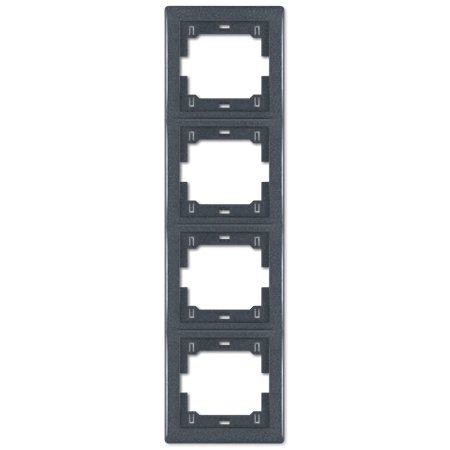 6714.2 Maska četvostruka PRESTIGE - vertikalna, sivo-grafit