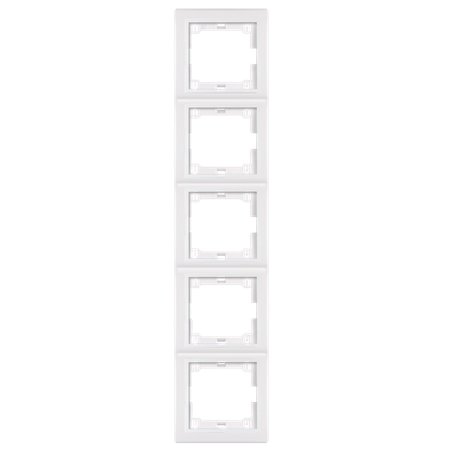 6715.00 Maska petostruka sa međuramom PRESTIGE - vertik., bela