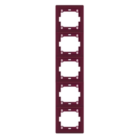 6715.3 Maska petostruka PRESTIGE - vertikalna, bordo