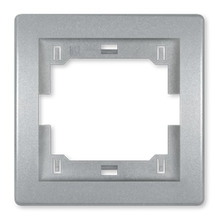 6801.S Maska jednostruka PRESTIGE, metalik srebrna