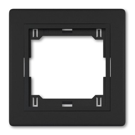 6811.E1E1 Maska jednostruka sa međuramom PRESTIGE, crna soft