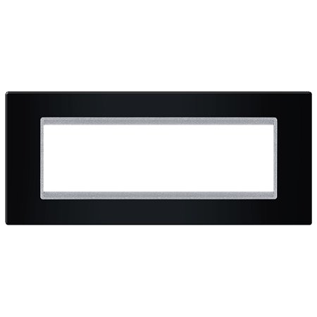 70107.ES Maska 7M EXP BASIC, crna sa silver nosačem