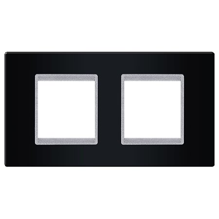 70122.ES Maska 2X2M horizontalna EXP BASIC, crna sa silver nosačem