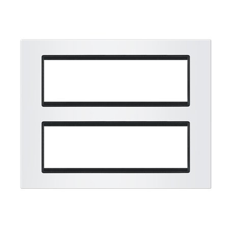 70127.0E Maska 2x7M vertikalna EXP BASIC, bela sa crnim nosačem