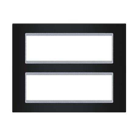 70127.ES Maska 2x7M vertikalna EXP BASIC, crna sa silver nosačem