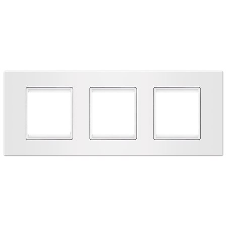 70132.00 Maska 3X2M horizontalna EXP BASIC, bela sa belim nosačem