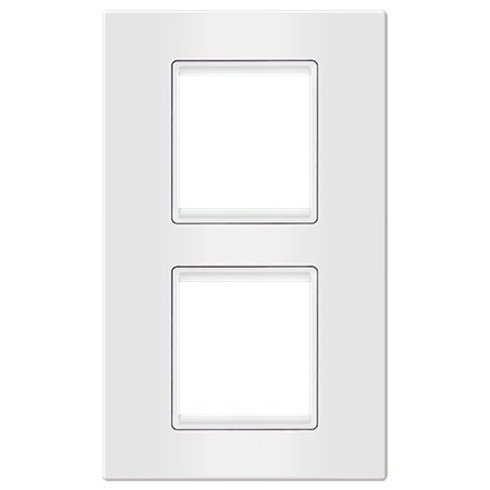 70142.00 Maska 2X2M vertikalna EXP BASIC, bela sa belim nosačem