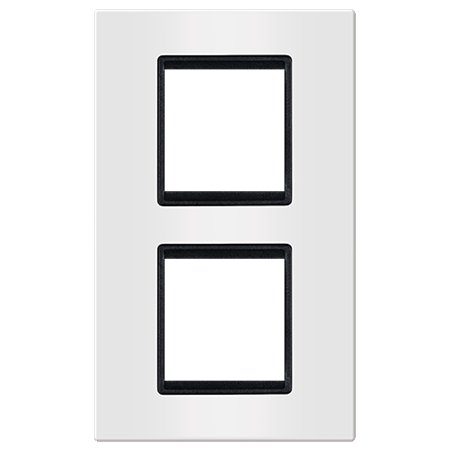 70142.0E Maska 2X2M vertikalna EXP BASIC, bela sa crnim nosačem