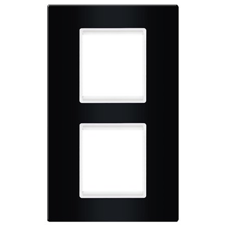 70142.E0 Maska 2X2M vertikalna EXP BASIC, crna sa belim nosačem