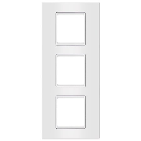 70162.00 Maska 3X2M vertikalna EXP BASIC, bela sa belim nosačem