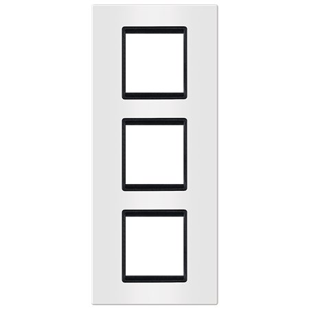 70162.0E Maska 3X2M vertikalna EXP BASIC, bela sa crnim nosačem