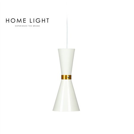 Visilica u kombinaciji zlatne i bele boj