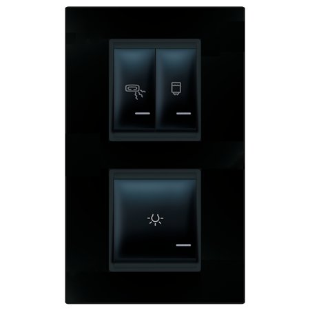 72323.E1E1 Set skl.i za kupatilo 3x16AX 250V~ vert. univ. EXP, c. soft